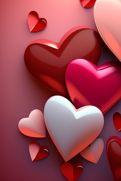 hearts background for valentine day.