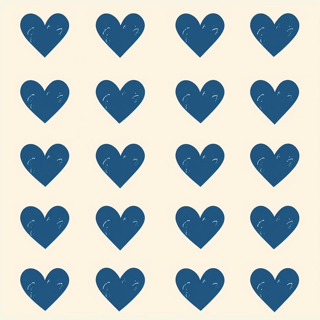 Photo hearts illustartion design sheet