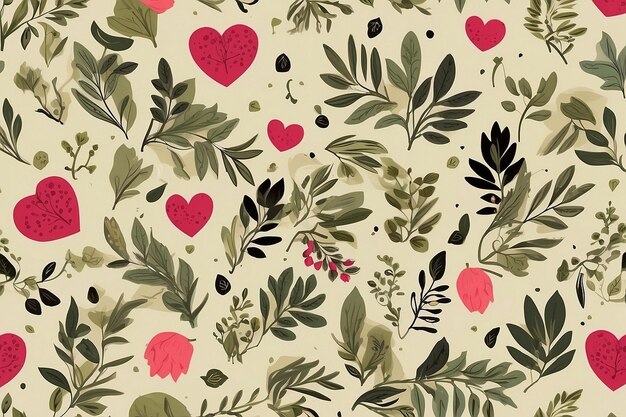 Photo hearts seamless pattern love shape pattern design heart love seamless pattern background