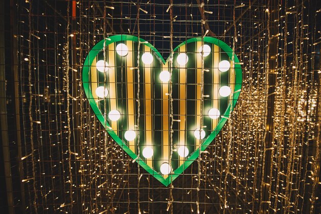 Photo heartshape illuminated decoration