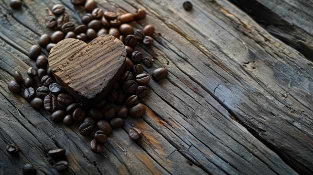 Heartshaped coffee Generative AI