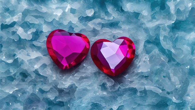 Heartshaped gemstones