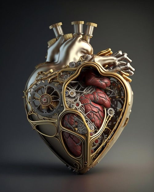 Генеративный ИИ в форме сердца