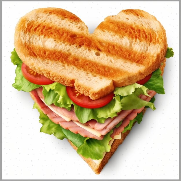 Heartshaped sandwich