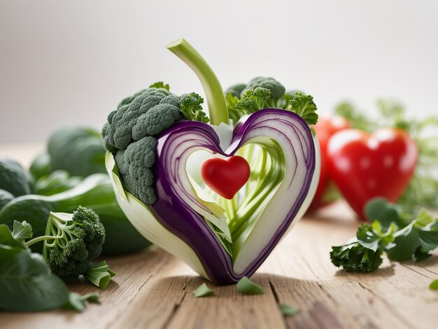 Photo heartshaped vegetable editorial image