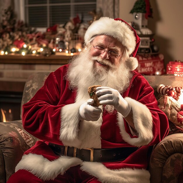 Premium AI Image  A heartwarming photograph capturing the enchanting spirit of Christmas with 