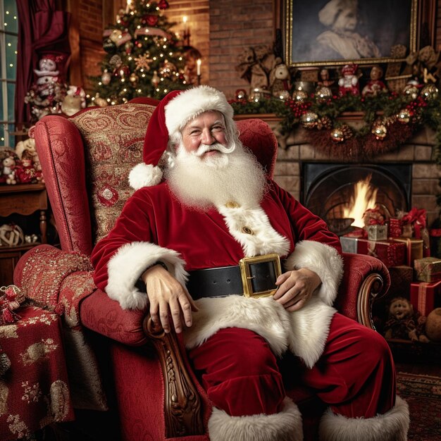 Premium AI Image  A heartwarming photograph capturing the enchanting spirit of Christmas with 
