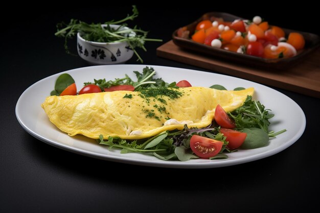 Premium AI Image | Hearty Egg White Omelette High Protein Low Fat