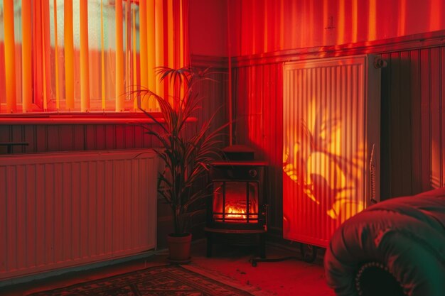 heating at home concept snapshot aesthetic picture