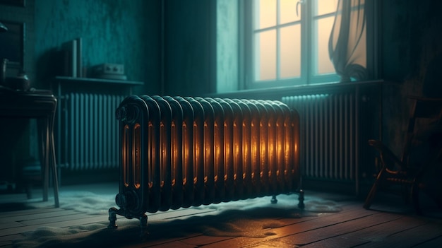 Heating radiator at home Generative Ai