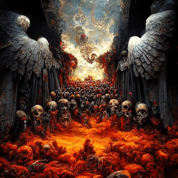 heaven and hell wallpaper hd