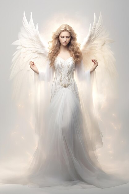 Heavenly Angel with Halo AI Generated