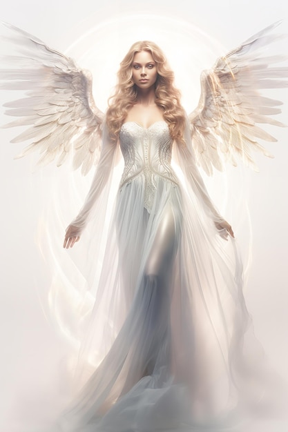 Heavenly Angel with Halo AI Generated