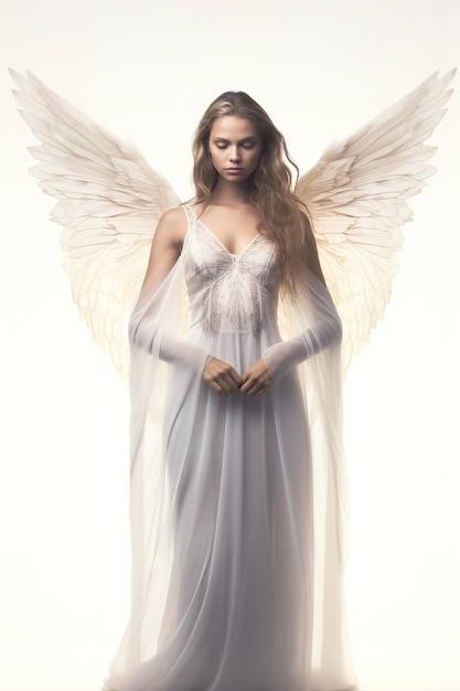 Heavenly Angel with Halo AI Generated