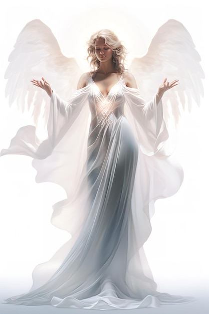 Heavenly Angel with Halo AI Generated