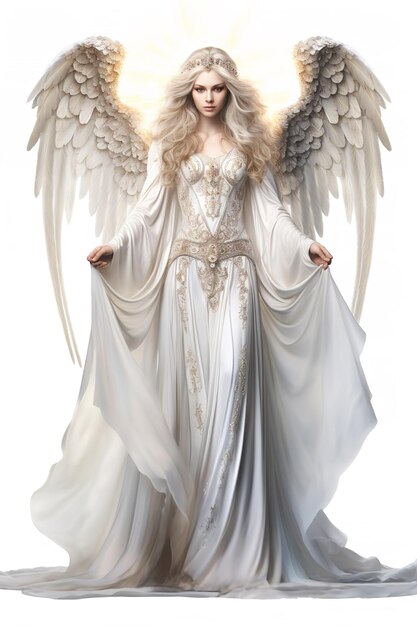 Heavenly Angel with Halo AI Generated