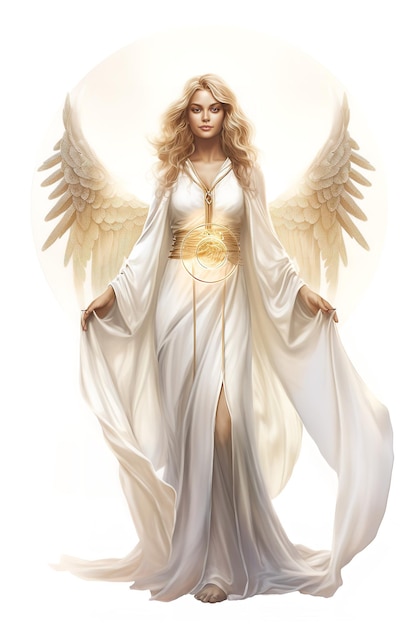 Heavenly Angel with Halo AI Generated