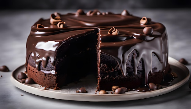 Heavenly Chocolate Brownie Cake