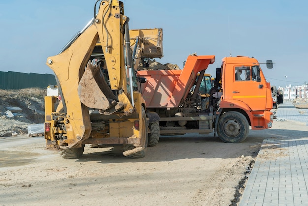 A heavy industrial tech machines used to build new buildings