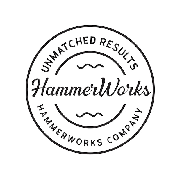heavy machinery vintage logo logo