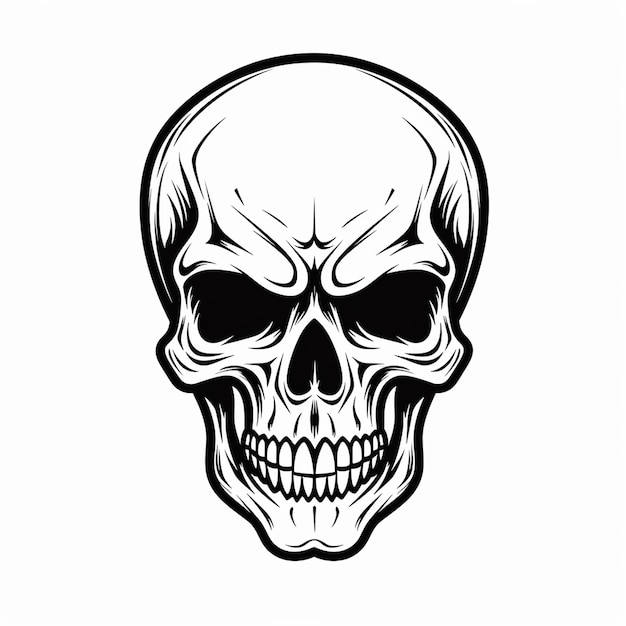 Heavy Metal Skull Design