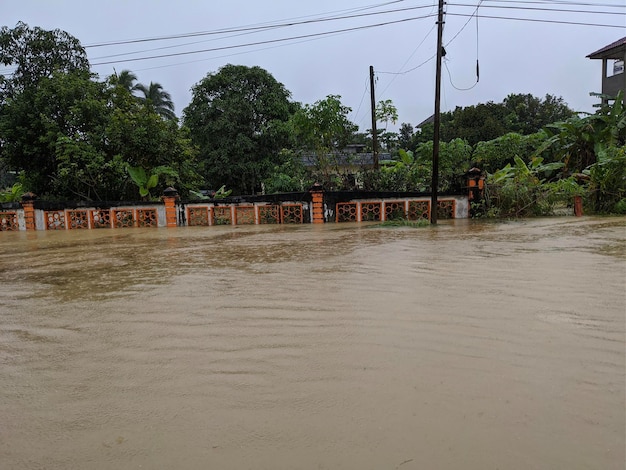 A heavy rains in the village