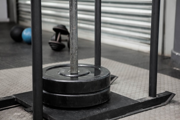 Heavy weights at the crossfit gym