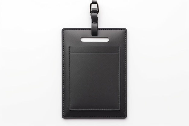 HeavyDuty Vinyl ID Holder Case Isolated on White Background Generative AI