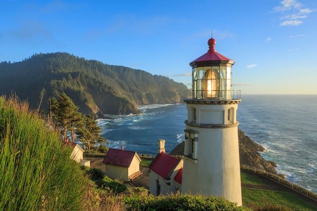 Heceta head lighthouse oregon usa