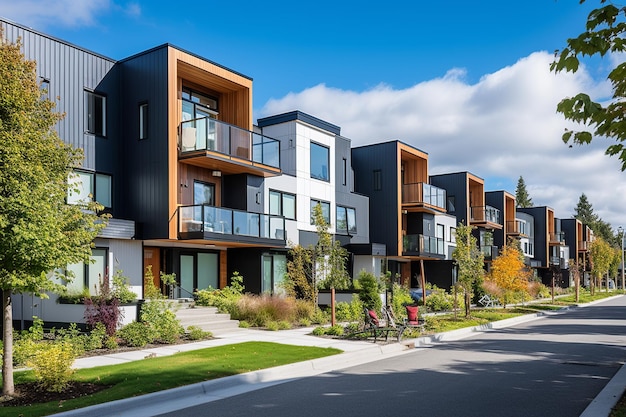 Hedendaagse energiezuinige woningbouw met nadruk op duurzaamheid