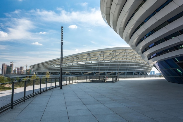 Hedendaagse gang van luchthaven