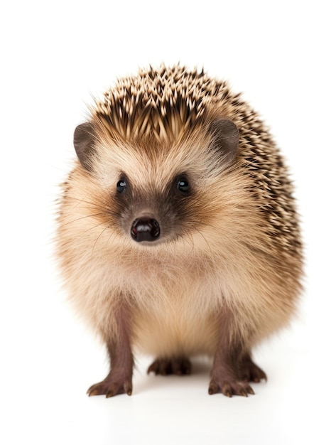 Hedgehog isolated on a white background