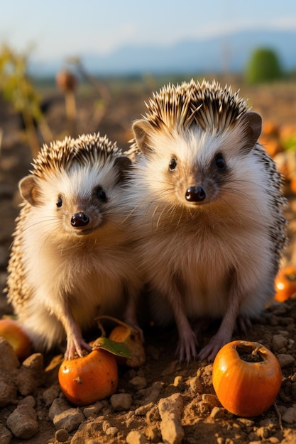 Hedgehog Wildlife Photography Generatieve AI