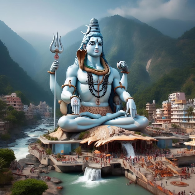 Heer Rama vermoordt Ravana Gelukkige Maha Shivratri