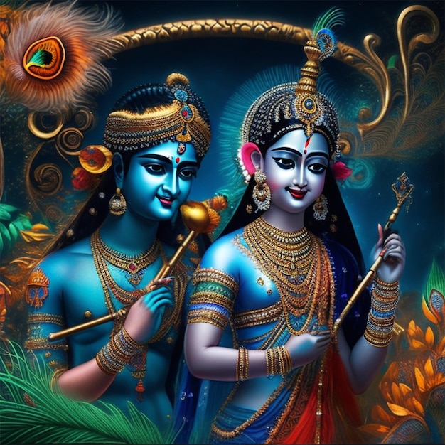 Heer Sri Krishna met Radha