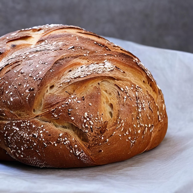 heerlijk brood ligt op tafel smakelijk vers gebak