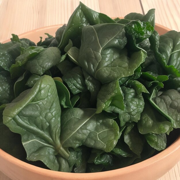 Foto heerlijk culinair gerecht van verse groene groenten in een binnenkeuken