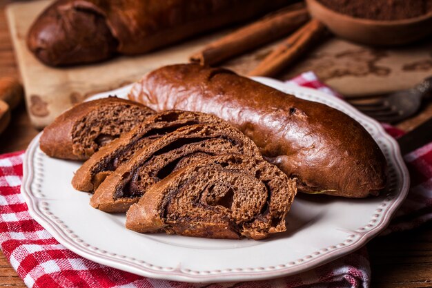 Heerlijk huisgemaakt chocoladebrood van brood