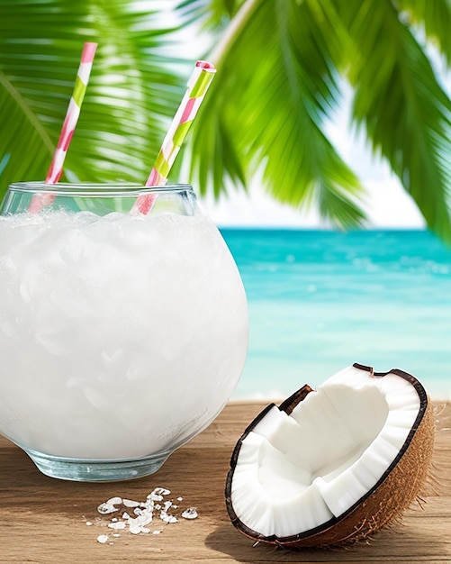 Heerlijk kokoswater.