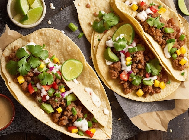 heerlijk Mexicaans taco's eten