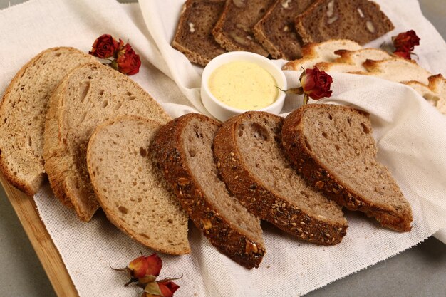 heerlijk natuurlijk esthetisch gebakken brood