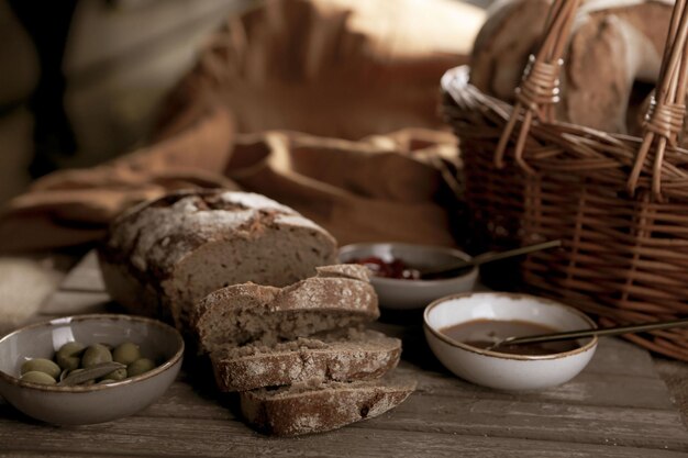 heerlijk natuurlijk esthetisch gebakken brood