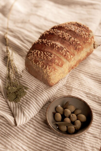 heerlijk natuurlijk esthetisch gebakken brood