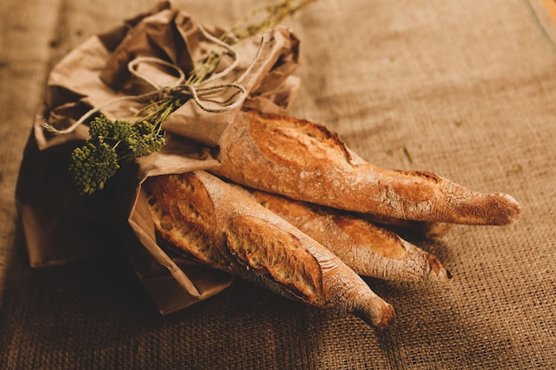 heerlijk natuurlijk esthetisch gebakken brood