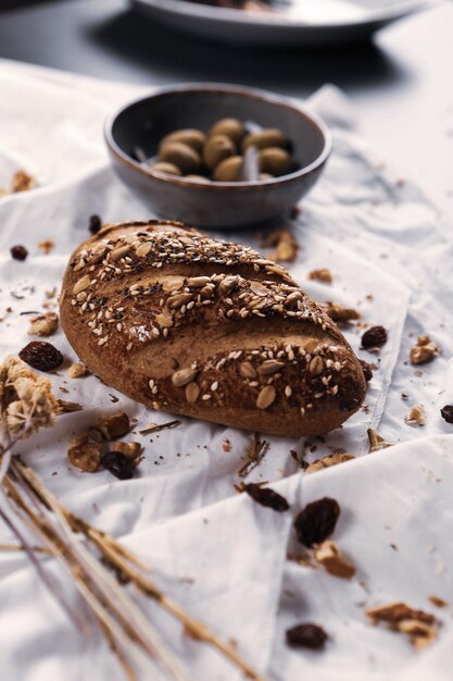 heerlijk natuurlijk esthetisch gebakken brood