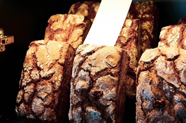 Foto heerlijk natuurlijk esthetisch gebakken brood