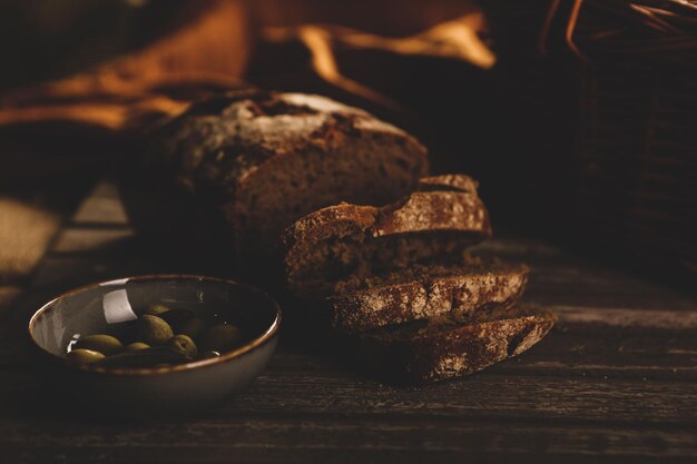 heerlijk natuurlijk esthetisch gebakken brood