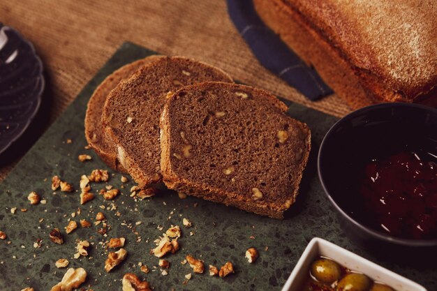 heerlijk natuurlijk esthetisch gebakken brood