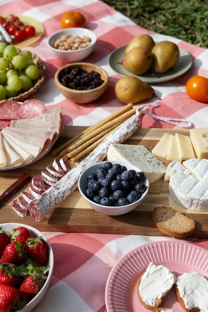 Foto heerlijk picknick stilleven