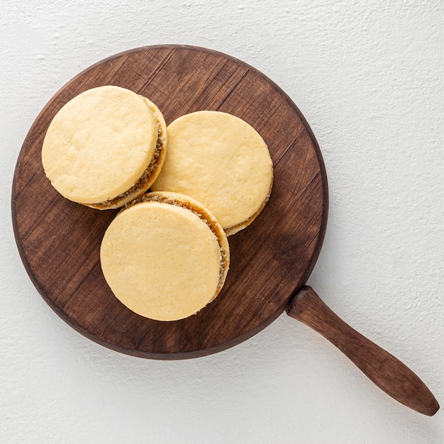 Foto heerlijke alfajores koekjes concept